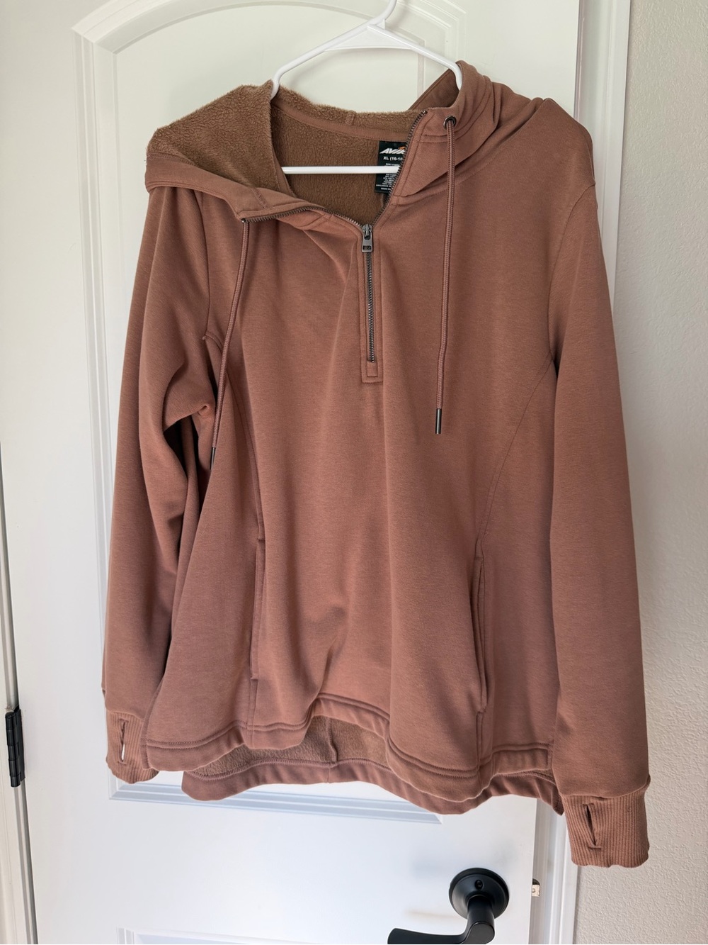 Tan Quarter Zip Hoodie